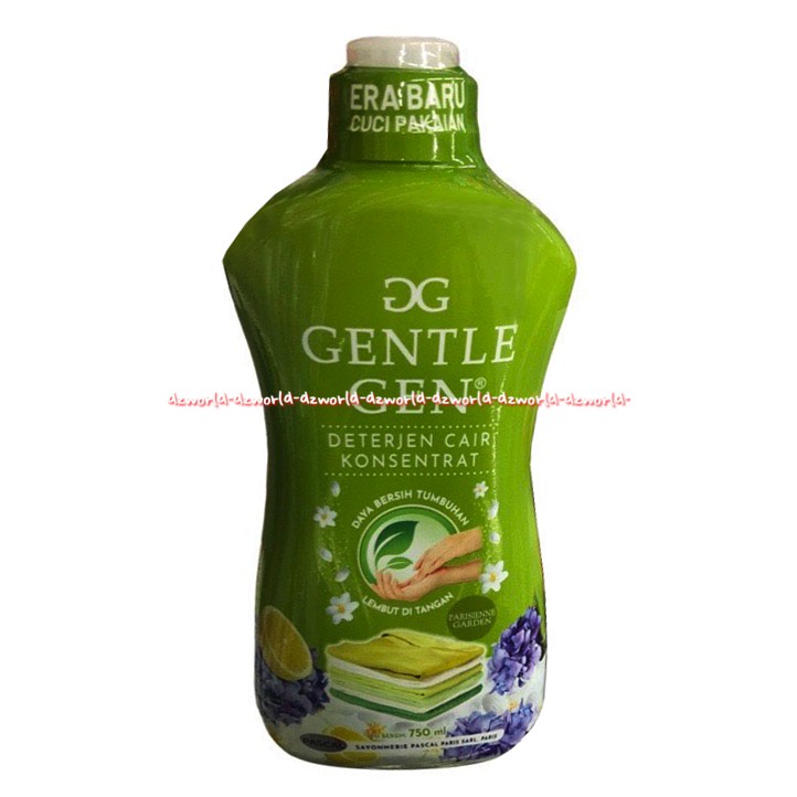 Gentle Gen 750ml Detergen Cair Konsentrat Daya Bersih Tumbuhan Sabun Cuci Cair Lembut Di Tangan Pascal Detergent GG Gentel Gen Gentlegen Botol 750 ml