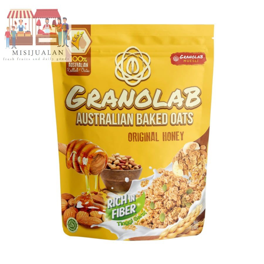 

Granolab Australian baked oat original honey 210g