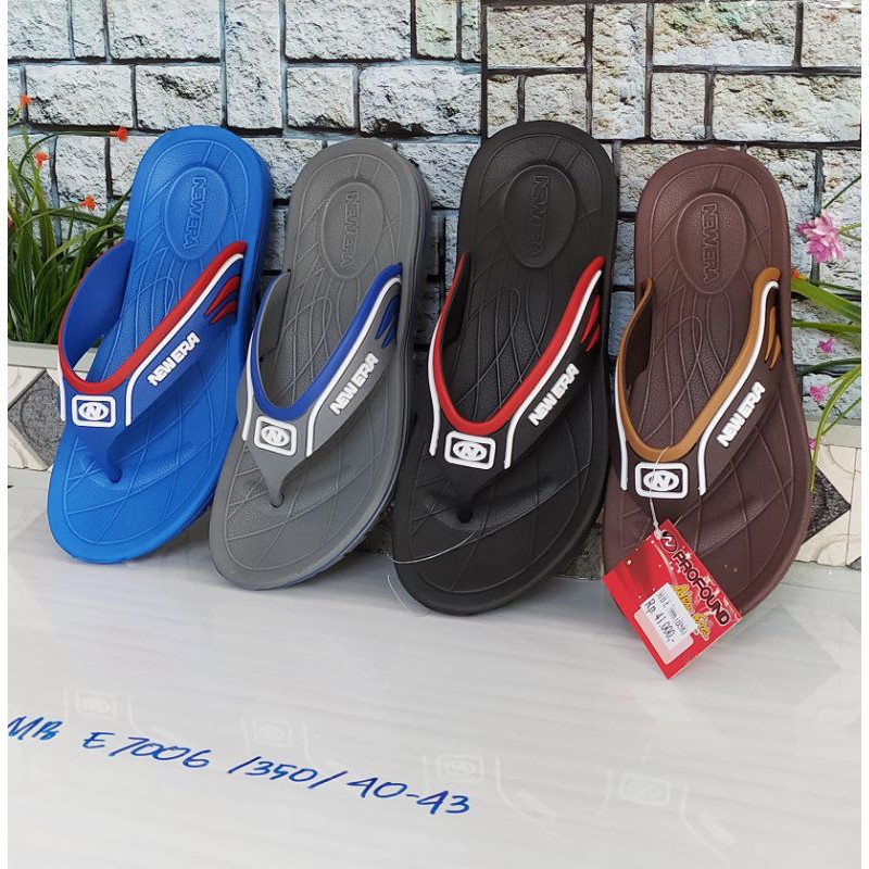 SANDAL JAPIT KARET NEW ERA MB E 7006 size 39-43 100% ORIGINAL BY NEW ERA