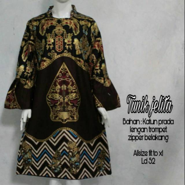 BAJU WANITA / MUSLIM WANITA / ATASAN BATIK / TUNIK JELITA