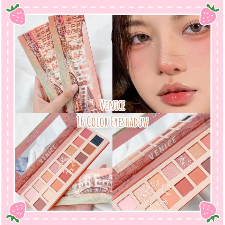 PROMO!! EYESHADOW PALETTE ANYLADY FIRENZE/VENICE 16 WARNA CANTIK 8638F/8638E