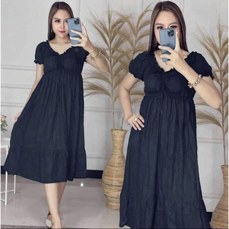 DASTER ELSA ANDIN / DASTER KEKINIAN / DASTER ELSA / DASTER ANDIN / DASTER SERUT DADA MODEL TERBARU-Hitam