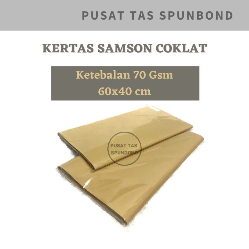 

MIN 25 PCS Kertas Samson Coklat 60x40 / Kertas Samson Packing / Kertas Bungkus Packing