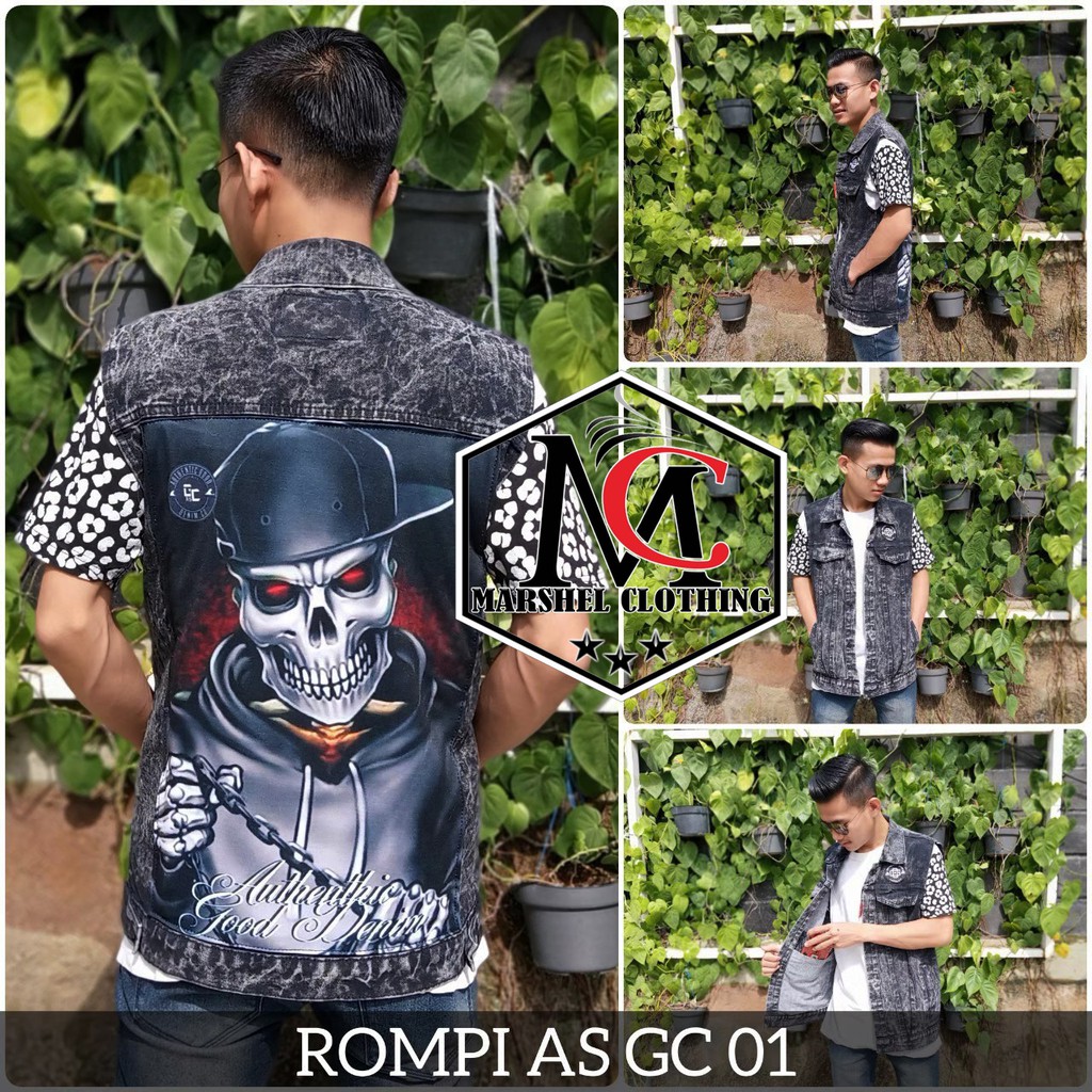 RCL - ROMPI JEANS GAMBAR BELAKANG - ROMPI JEANS ANAK MOTOR - JAKET PRIA