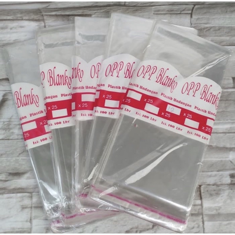 PLASTIK UNDANGAN/OPP BLANGKO
