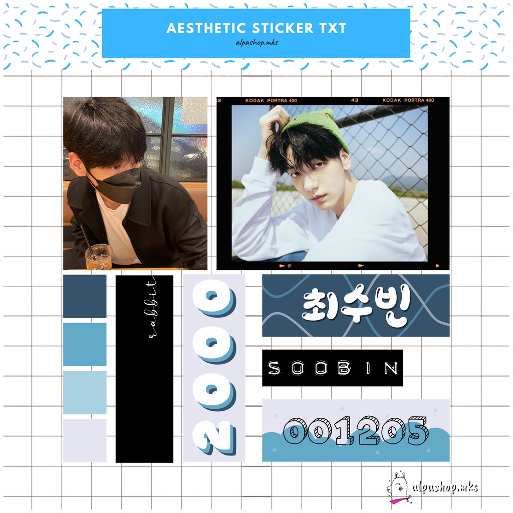 AESTHETIC DECO STICKER TXT