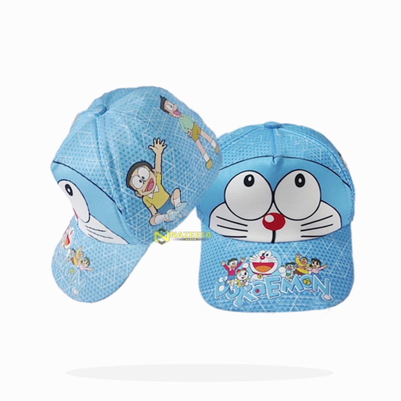 TOPI ANAK MOTIF DORAEMON BISA DI PAKAI ANAK LAKI LAKI ATAU PEREMPUAN USIA 3 TAHUN KE ATAS