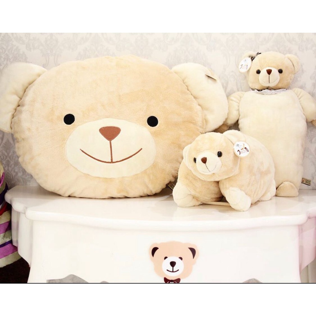 TEDDY BEAR TEDDY HOUSE BONEKA KEPALA TEDDY ORIGINAL BANTAL KEPALA BONEKA