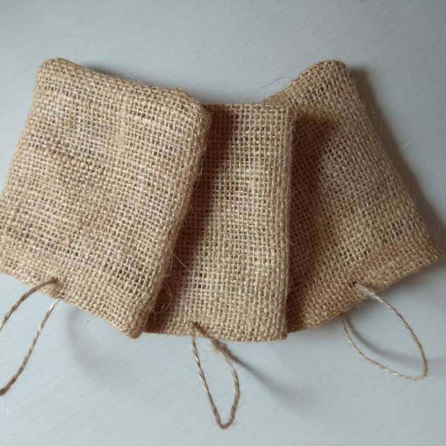 Kantong goni kopi jute pouch 8x10cm preorder