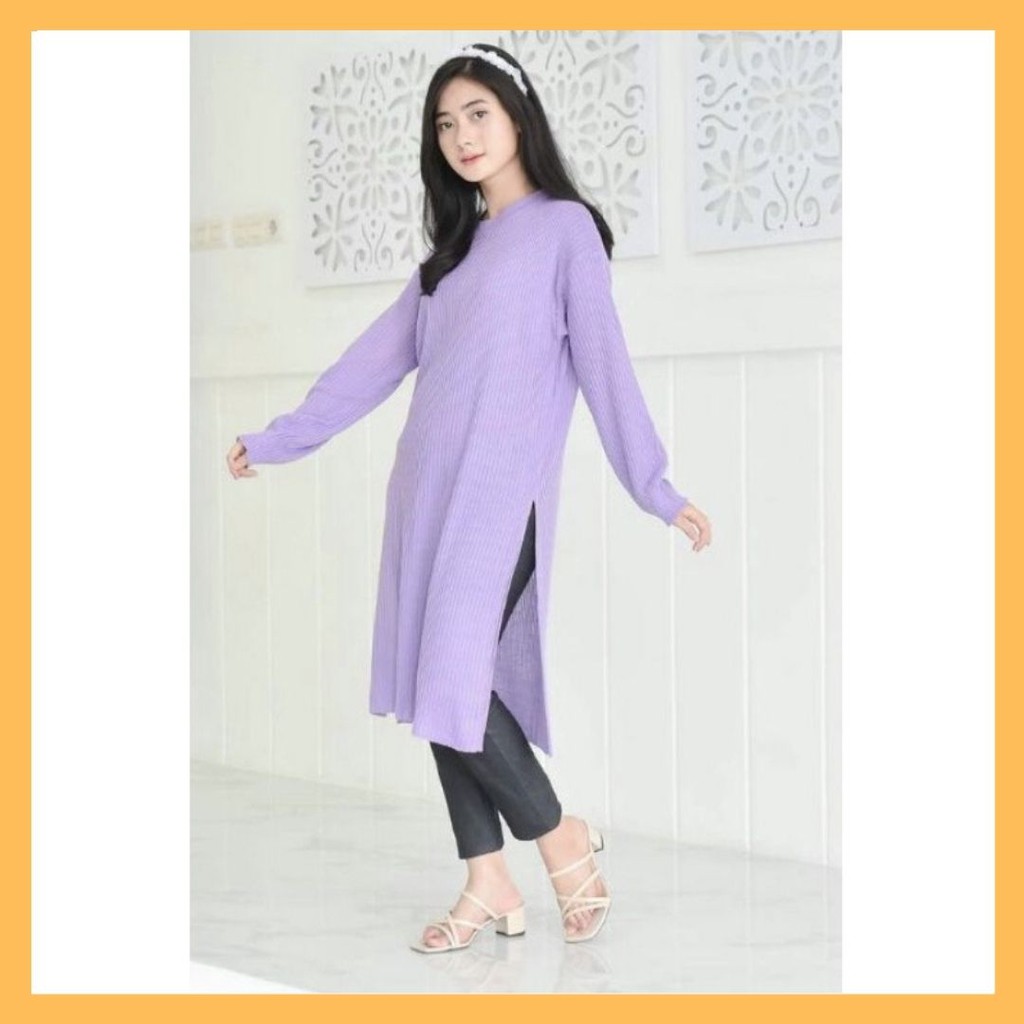 KARENINA TUNIK / ANDINI TUNIK / RAJUT WANITA TERBARU / FASHION MUSLIM