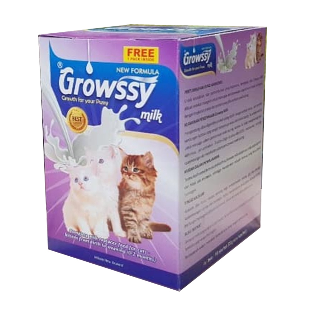 GROWSSY SUSU PENGGANTI INDUK KUCING KEMASAN 1 DUS