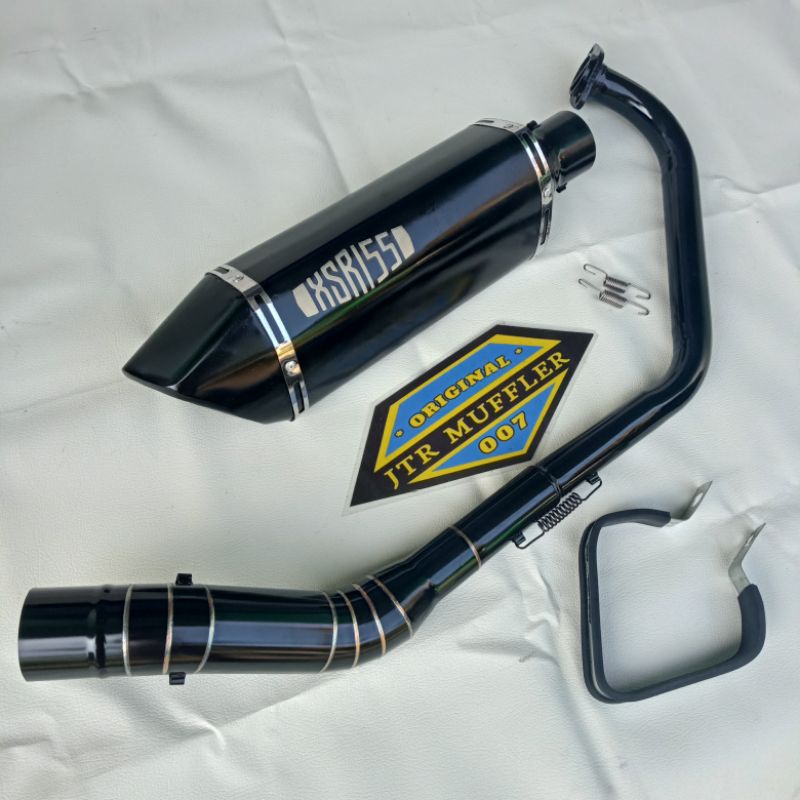 knalpot racing XSR 155 black knalpot custom xsr 155