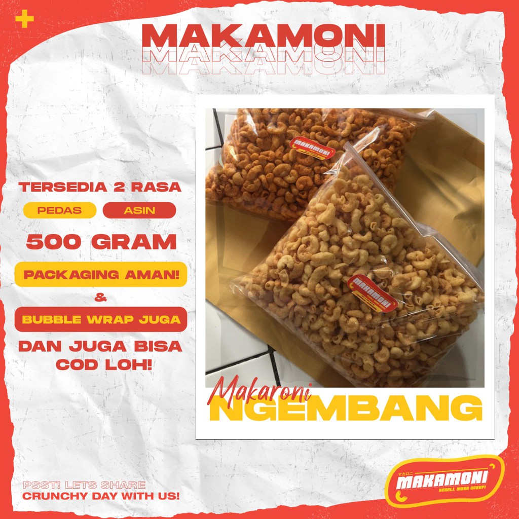 

Makamoni Ngembang 500gr (FREE BUBBLE WRAP AND BOX)