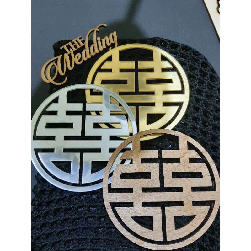 SHUANGXI BAHAN AKRILIK GOLD SILVER MDF