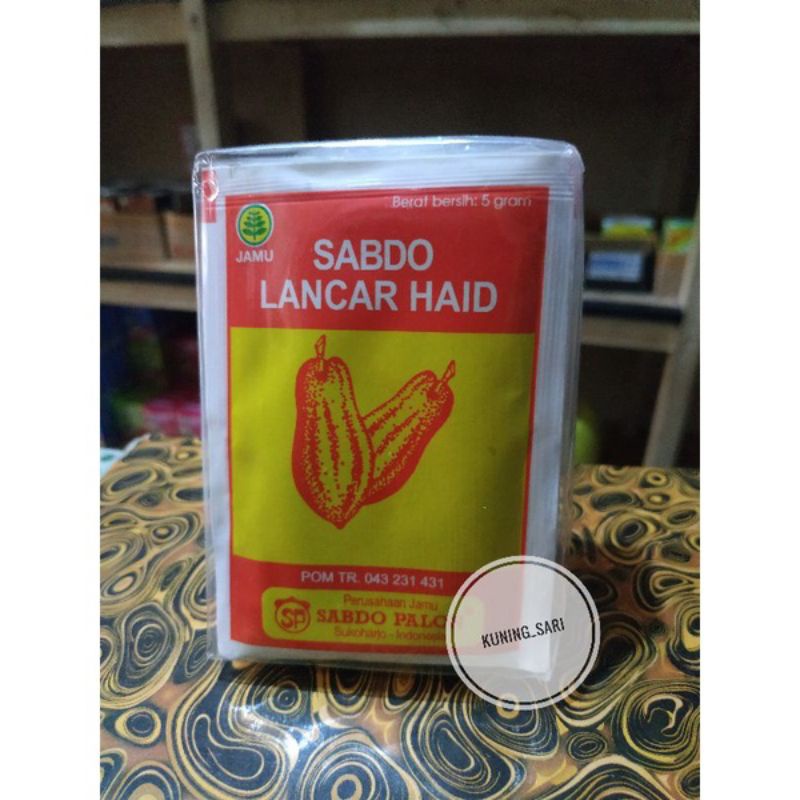 

Kates Lancar Haid Sabdo Palon ( Isi 10 Sachet)