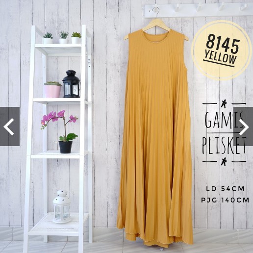 BD 8145 - GAMIS PLISKET TANPA LENGAN BUNTUNG HYGET MAYUNG BIGSIZE JUMBO XXL MAYUNG POLOS MURAH
