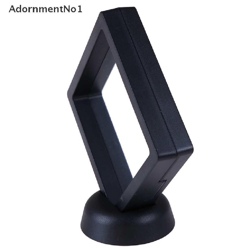 (AdornmentNo1) Frame display Perhiasan / Koin 3D Ukuran 90x90mm Warna Hitam