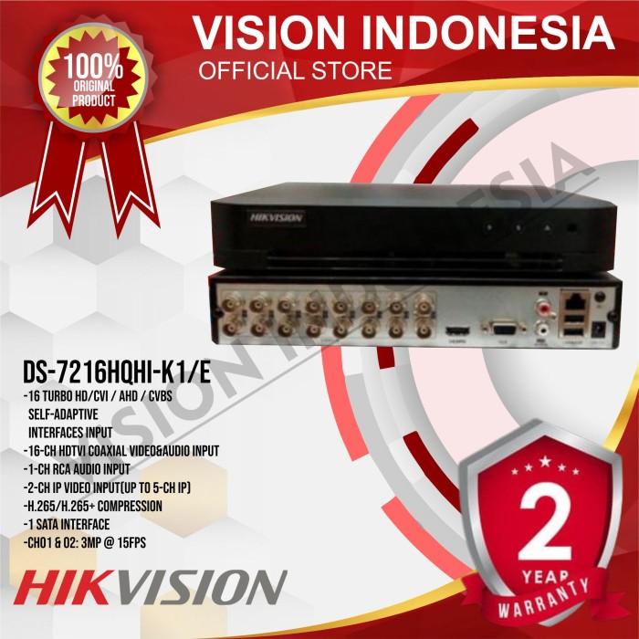 Dvr Hikvision 5Mp 16Channel Ds-7216Hqhi-K1/E - Audio Support