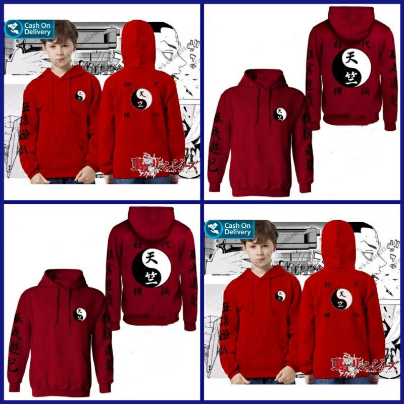 JAKET SWEATER HOODIE PRIA-WANITA ANIME TOKYO REVENGERS TENJIKU-JAKET ANIME-JAKET WIBU-JAKET PRIA-JAK