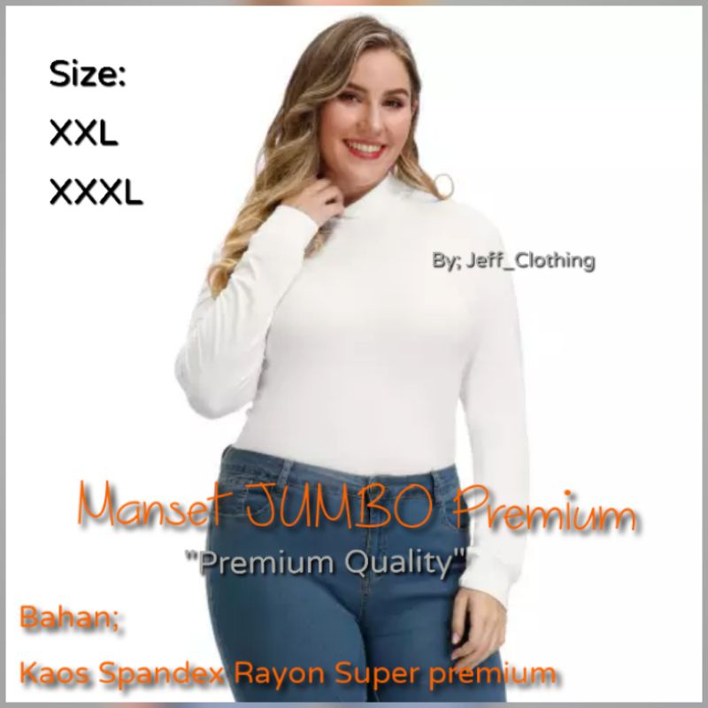 Manset Putih Jumbo | Manset Lengan Panjang Jumbo | Mangset Baju Jumbo | Mangset Jumbo | Manset Jumbo