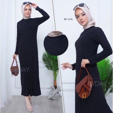 GAMIS LEBARAN MANSET ADEM LENGAN PANJANG MANGSET ADEM COCOK UNTUK BB 45-65 Kg MANGSET POLOS WANITA INNER DRESS ( BAYAR DI TEMPAT ) &amp; SAMEDAY//PGM