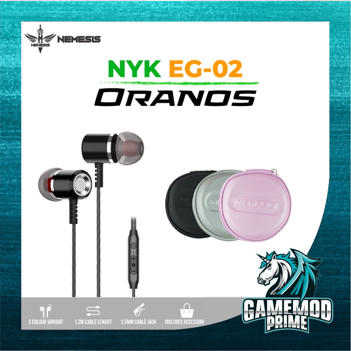 Earphone gaming NYK EG-02 ORANOS EG02 EG 02