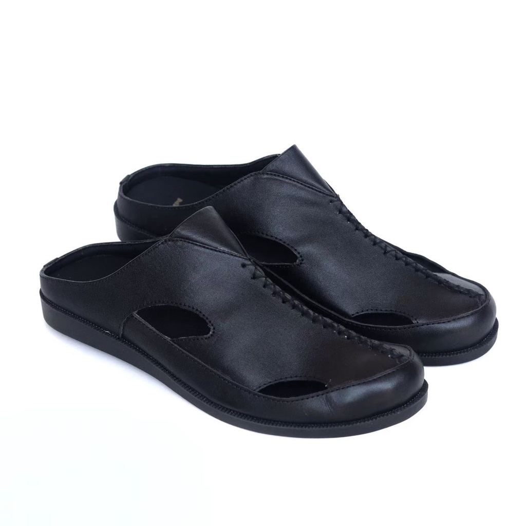 SEPATU sandal KULIT  Pria MR JOE bustong hiro WIRO ASLI ORIGINAL FHASION SANTAI RESMI KERJA KANTOR - SENDAL SLIP ON SELOP SLOP SLIDE SLIPER KULIT COWOK - SANDAL INDIAN PRIA