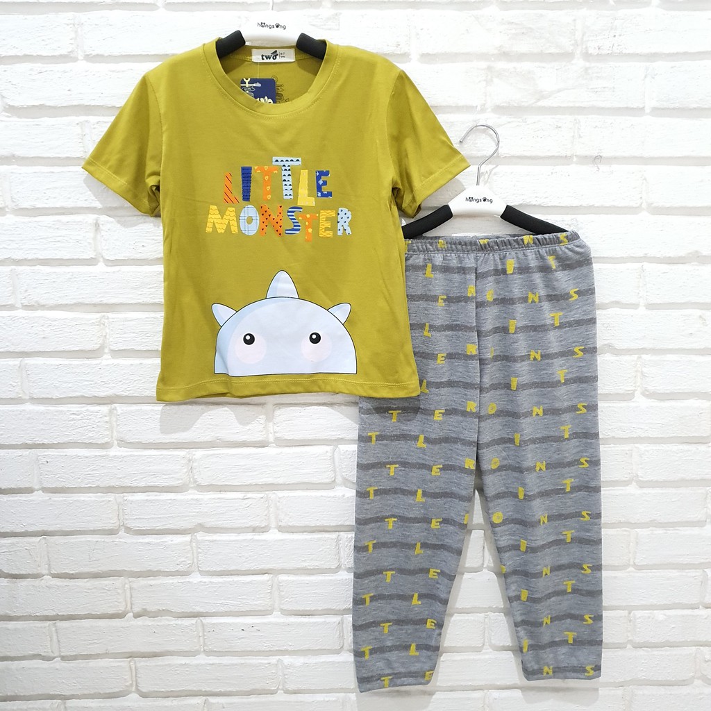 SETELAN BAJU  TIDUR  ANAK  COWOK  CELANA PANJANG 1 s d 14 