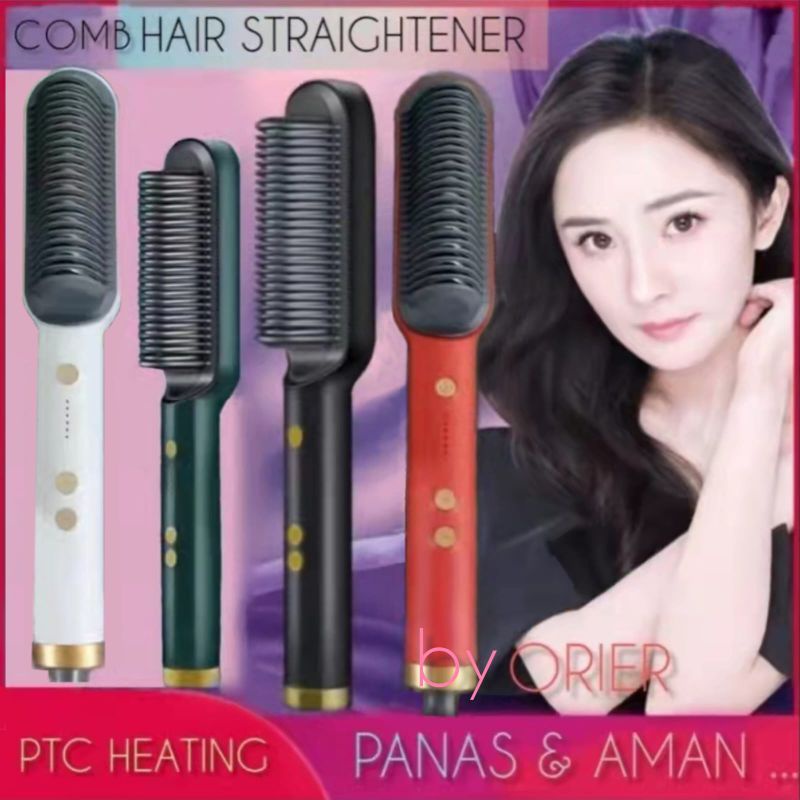 ALAT CATOKAN RAMBUT SISIR 909 NEW 2 IN 1 / PELURUS PANAS &amp; AMAN