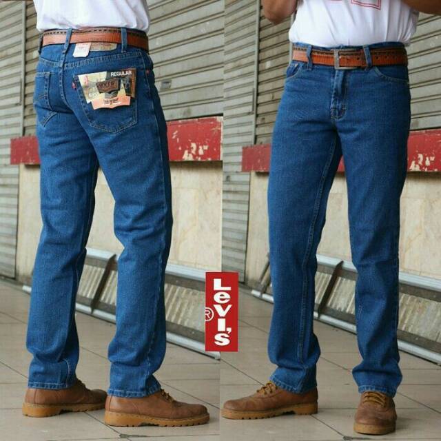 Celana Wrangler Standar Biowash - Jeans Reguler - Jeans Wrangler Biru dongker