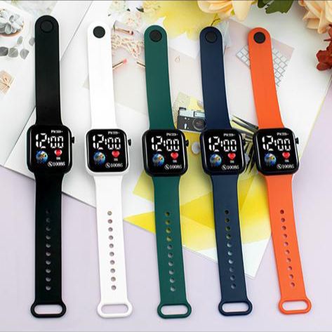 (SS) JAM TANGAN  PRIA WANITA ANTI AIR LED DIGITAL POLOS C1-3