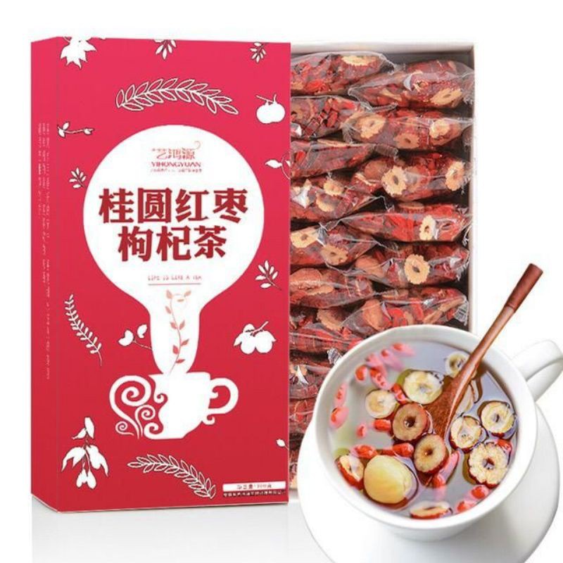 Red Date Wolfberry Tea/Teh Hong Zao Gou Qi【1 BOX isi 20】300gr