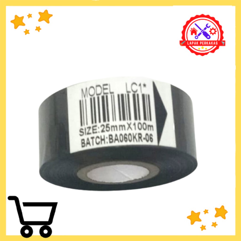 

Tinta coding Pita cetak expired date Ribbon Tape 25 mm x 100 m LC1
