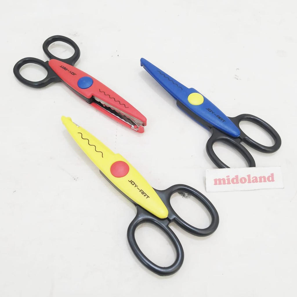 

Gunting Zig Zag Zigzag Gelombang Kerajinan Tangan Craft set 3pcs MIDOLAND
