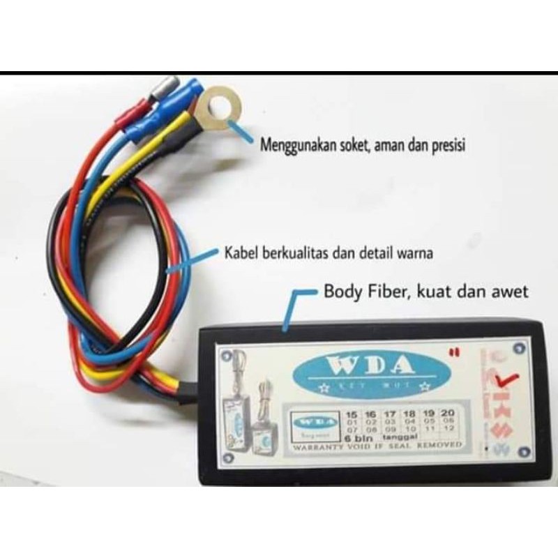 alarm motor  sensor sentuh klakson bunyi putus2.