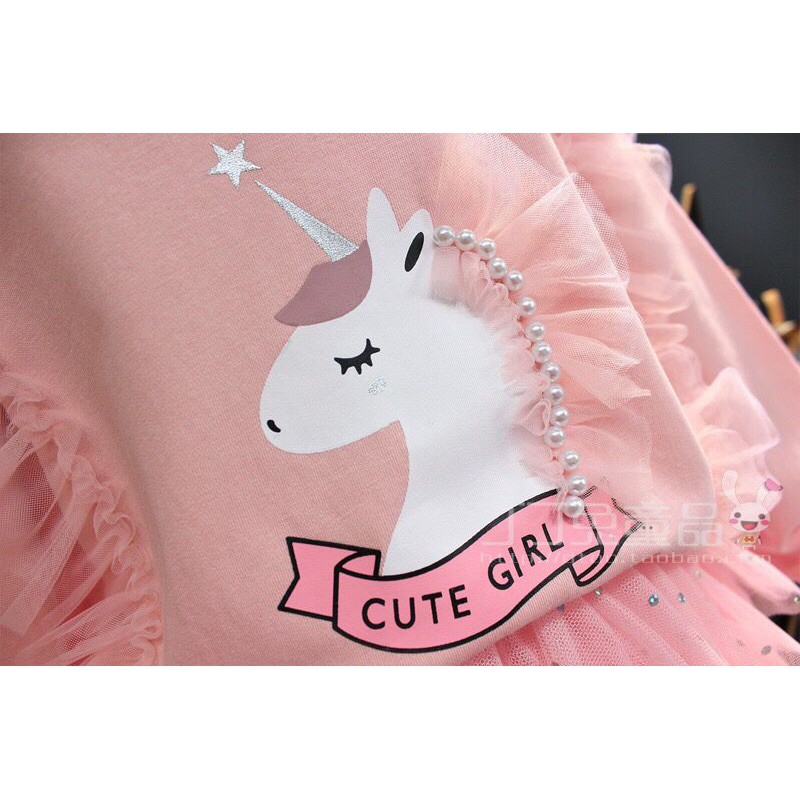 (LOLI-JKT) BS-57 STELAN IMPORT ANAK CEWEK UNICORN ROK TUTU