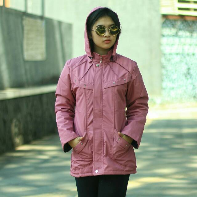 Jaket Parka Taslan Wanita PREMIUM !!