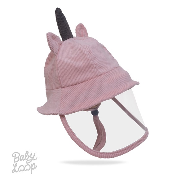 BABY LOOP Bucket Hat Topi Corona Shield Bisa Dilepas BABYLOOP Pelinfung Wajah Bayi Anak Dewasa