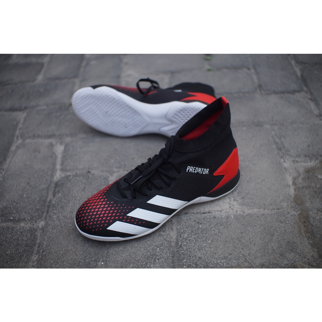Sepatu Futsal Adidas Predator 20.3 IN - Black/Red  Original