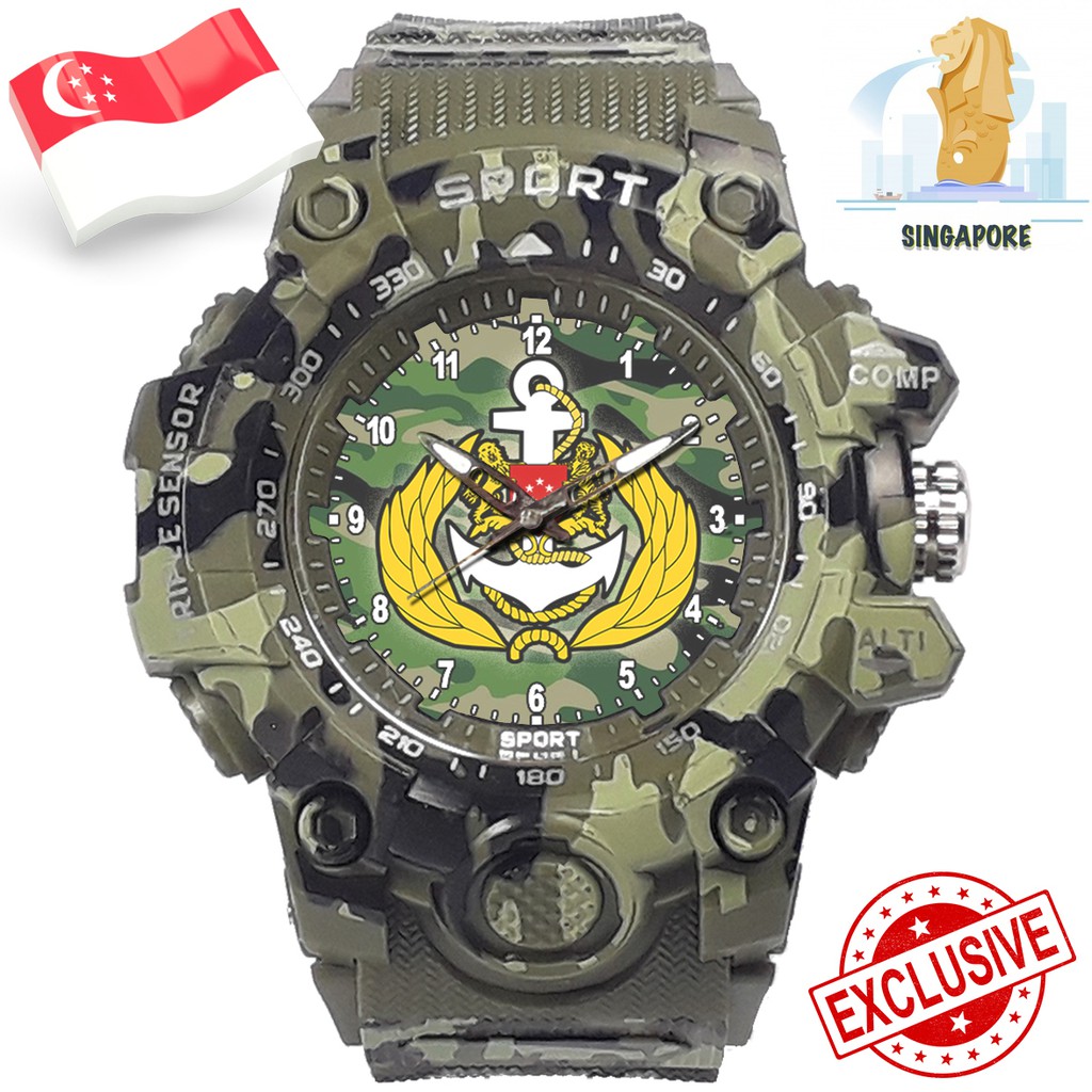 (EXCLUSIVE) JAM TANGAN TENTARA SINGAPURA. ANGKATAN LAUT REPUBLIK SINGAPURA 2