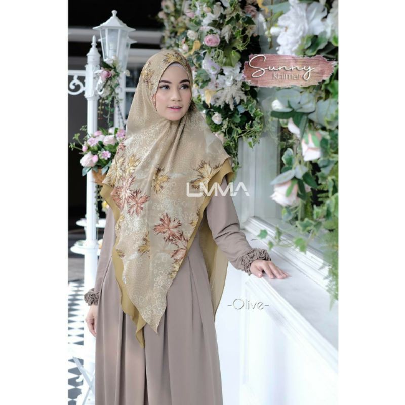 Khimar sunny printing babydoll armany Umma