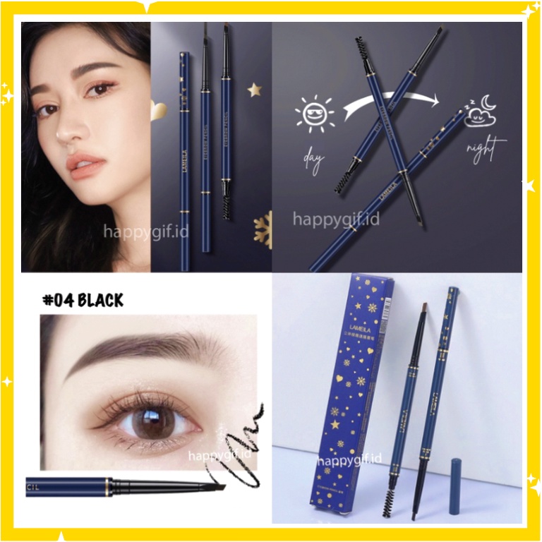 LAMEILA Blue Star Pensil Alis Eyebrow Geometry Colors Double Heads LA138 833