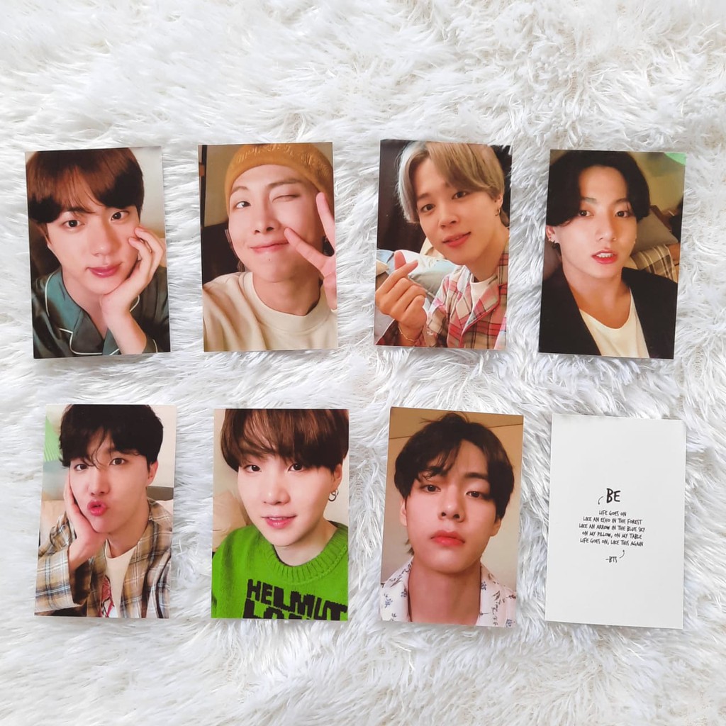 BTS PAJAMAS BE LIFE GOES ON PHOTOCARD