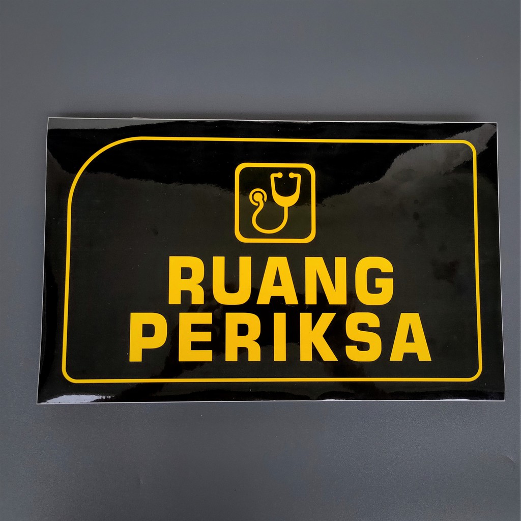 

Stiker Ruang Periksa | Stiker Vinyl Ruang Periksa | Stiker Penanda Ruang Periksa