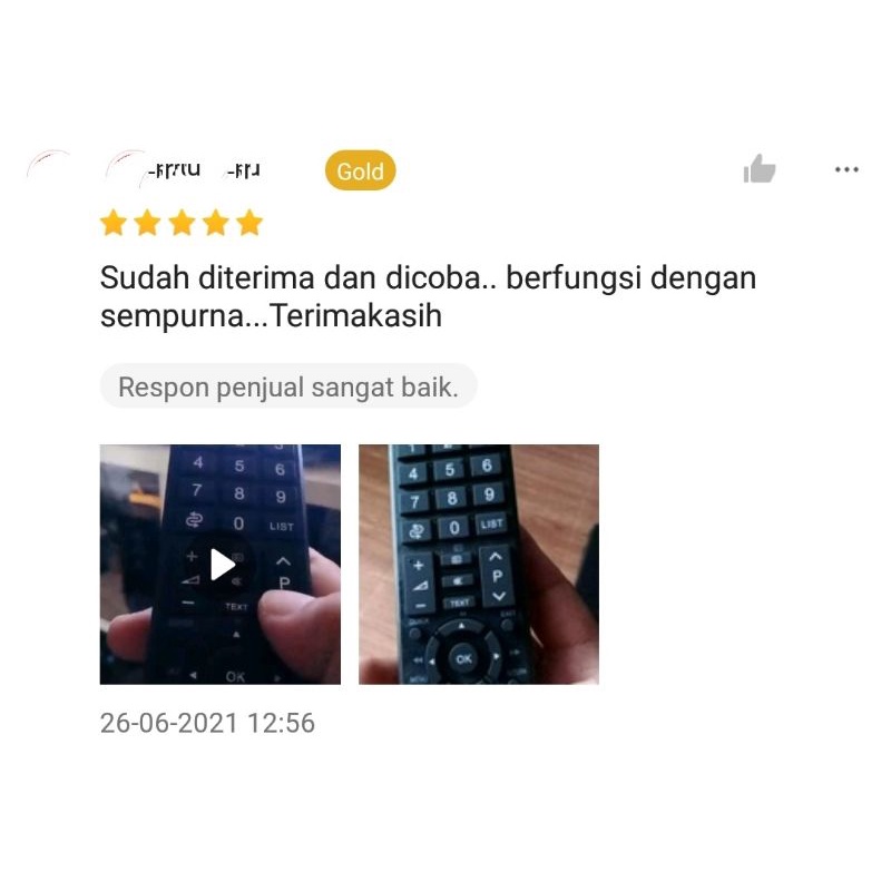 Remote TV LCD/LED Toshiba Regza CT-90380 CT90380 / CT-90336 Remot TV Tanpa Setting Remote Siap Pakai
