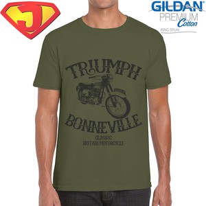 Kaos Classic Bikers - Motor Klasik Triumph 1 - Original Gildan