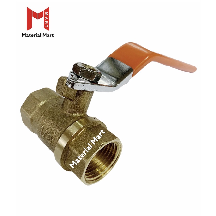 Ball Valve Kuningan 1/2 Inch | Stop Keran Kuningan 1&quot; | Stop Kran 3/4&quot; - 1/2 Inch |Material Mart