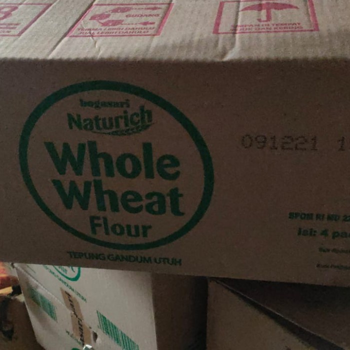 

b011tee Tepung Gandum Utuh Whole Wheat Flour (Wwf) Bogasari Naturich 5Kg Da01D100