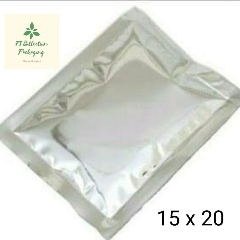 100pcs Plastik Kemasan Sachet Full Aluminium Foil 100gram | Ukuran 15 x 20cm
