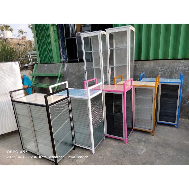 Sbmsemarang - RAK SEPATU KACA SAP 4/ LEMARI SEPATU (KHUSUS SEMARANG)